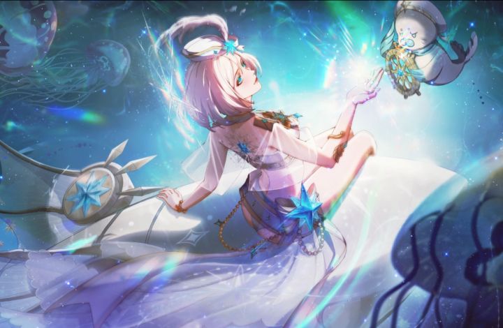 明星文殊天选手册时装【灵鲸啜浪】视频发布!截图