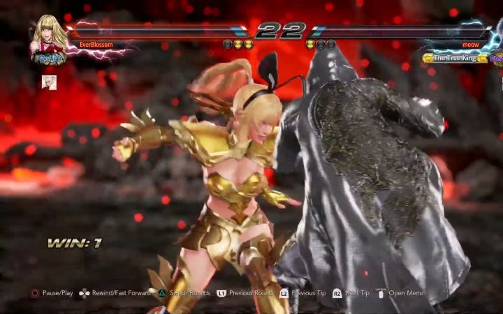 《铁拳7》MOD 莉莉大小姐穿着双鱼座黄金圣衣截图