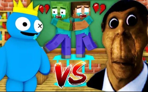 怪物学院第1743集丨Obunga Face Challenge丨Horror Game Challenge丨我的世界动画截图