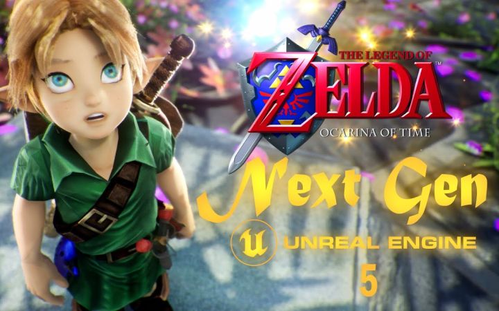 【塞尔达】ue5梦幻巨作!油管大神耗时1200+小时重制《时之笛》”卓拉领域“【转载】@RwanLink截图