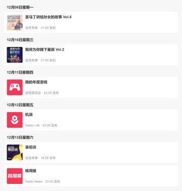 12.7-12.13预告：TGA前夜，聊聊“我的年度游戏”｜机核电台