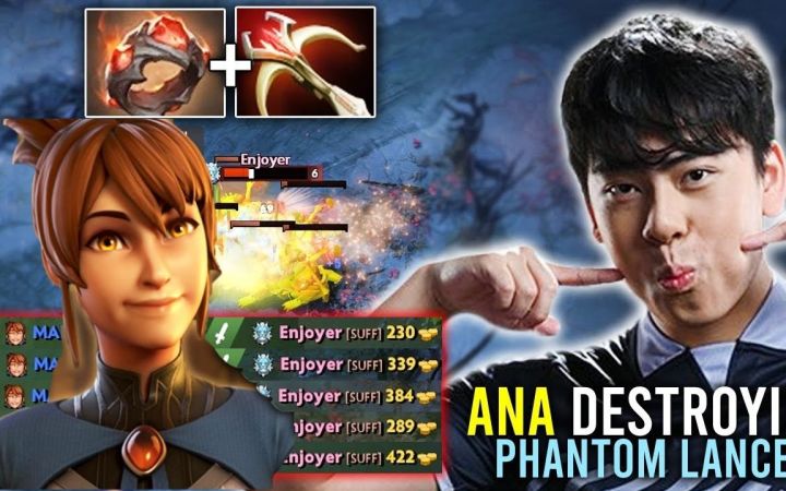 ANA三号位玛西，巨人之戒+大炮 VS.4万经济猴子【DOTA2】截图