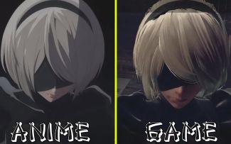 【尼尔机械纪元】动画vs.游戏画面对比