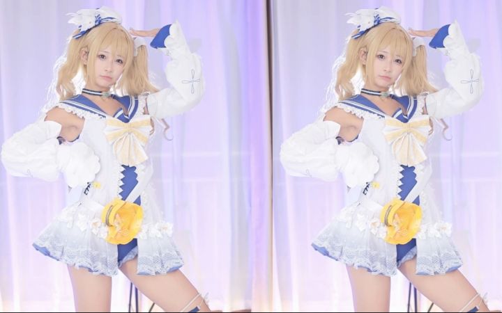 【鱼子酱】《大摆锤》泳装芭芭拉限定 直播跳舞录屏截图