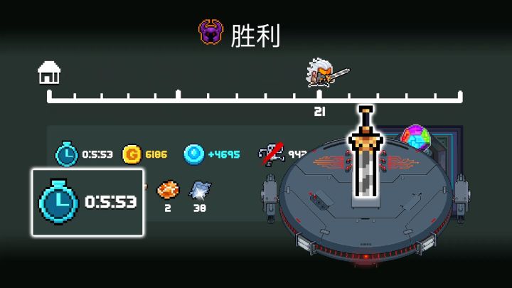 元气骑士:神殿挂机速通,英雄王剑特性(关卡/试炼同样适用)截图