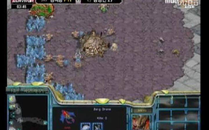 【PLU中文解说】韩国星际1 110721 MST6组 Songduri(Z) vs Bisu(P) 第一场截图