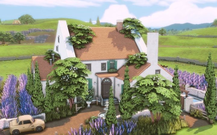【薰衣草天堂basegame小屋】速建Nocc by  the mossy sim 模拟人生4截图