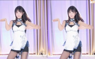 【鱼子酱】《桃源恋歌》甘雨旗袍不带假毛套装 直播跳舞录屏