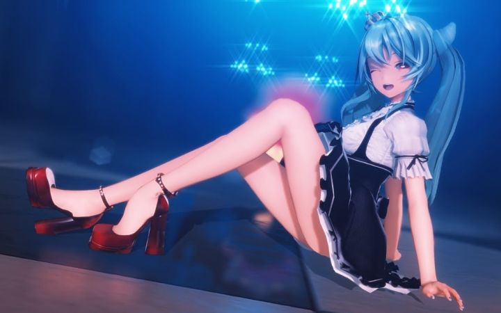 【MMD】QUEEN【YYB 巡游约会 Miku】【搬运】截图