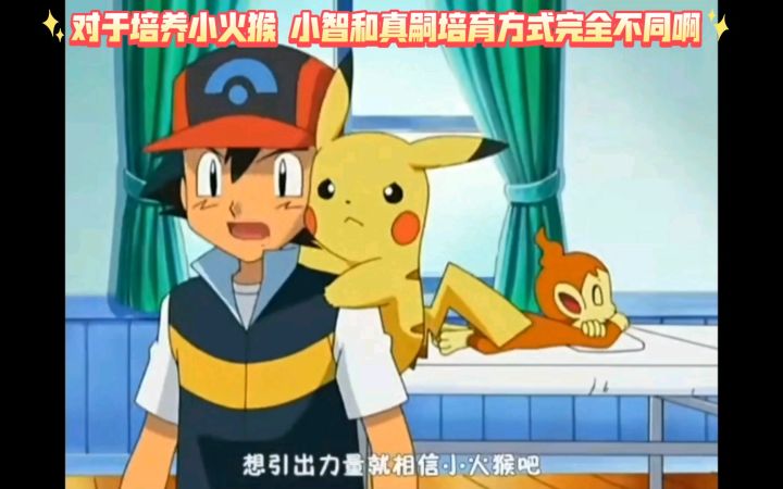 精灵宝可梦 对于培养小火猴 小智和真嗣培育方式完全不同啊截图