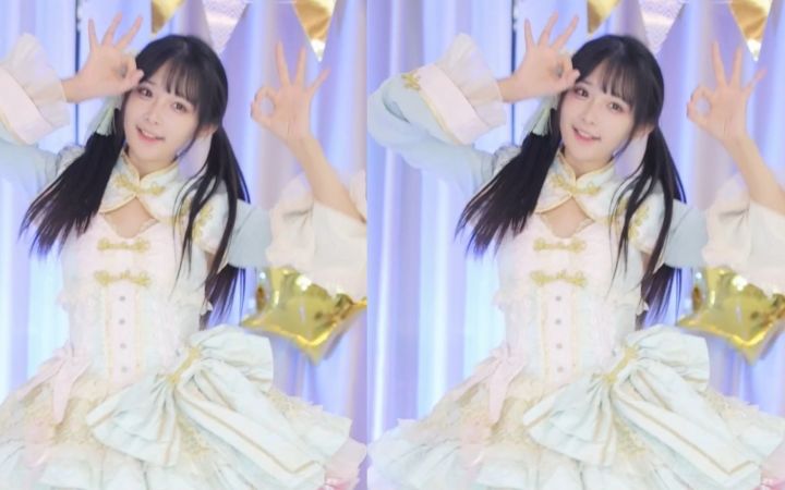 【鱼子酱】《7》中华风洛丽塔打歌服套装 直播跳舞录屏截图