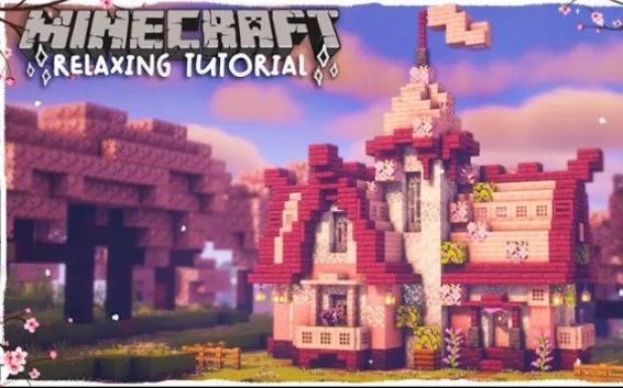 【Minecraft】精致的樱花小屋截图
