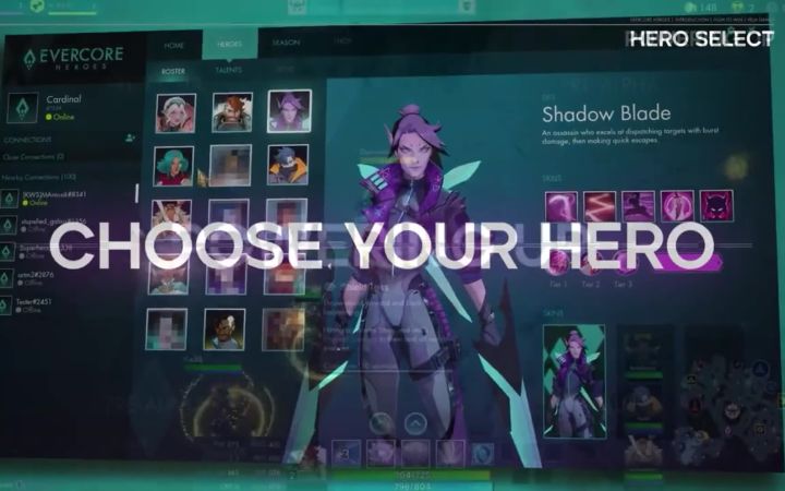 PVE版英雄联盟端游 MMO+MOBA玩法 Evercore Heroes 拳头游戏与EA前员工组建的Vela Games制作截图