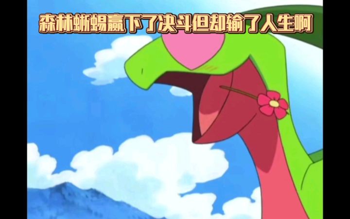 精灵宝可梦 森林蜥蜴赢下了决斗但却输了人生啊截图
