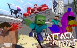 MC怪物学院动画丨Attack on Titan 2丨opila bird Challenge丨我的世界动画