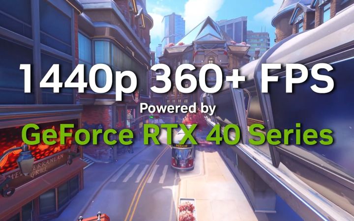 英伟达RTX4090运行《守望先锋2》 1440P下360帧截图