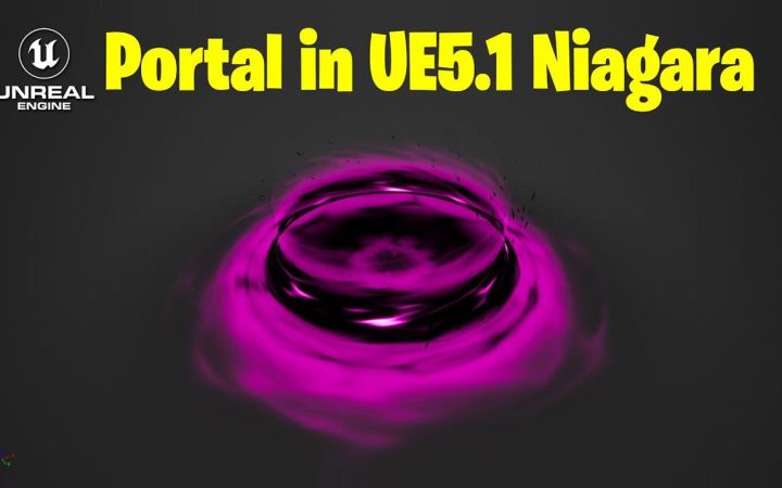在UE5 Niagara中创建非常简单的门户效果截图