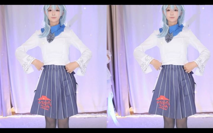 【鱼子酱】《Sweet Devil》优菈必胜客限定 直播跳舞录屏截图