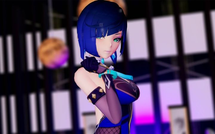 【原神MMD】AOA- Еxcuse me【夜兰】【搬运】截图