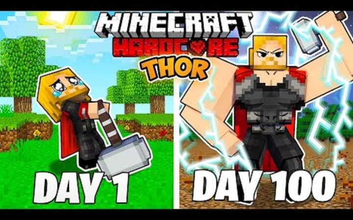 【Fozo】我的世界|雷神索尔百天生存I Survived 100 Days as THOR in HARDCORE Minecraft截图