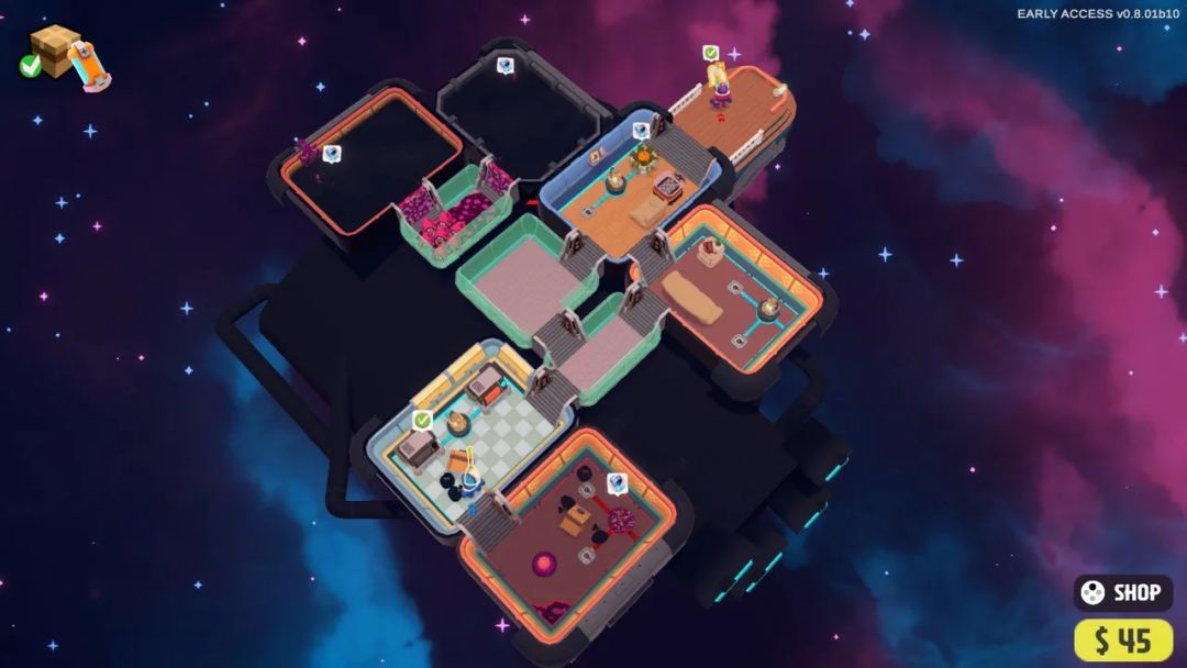 Steam情侣游戏|画风可爱?双人“胡闹太空” 7