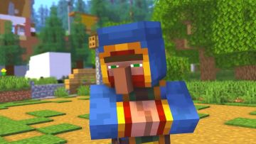 【搬运YouTube】女孩村民和哼吉乌吉爱情的故事丨我的世界动画