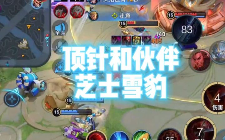 顶针和动物朋友芝士雪豹大战大牛学长截图