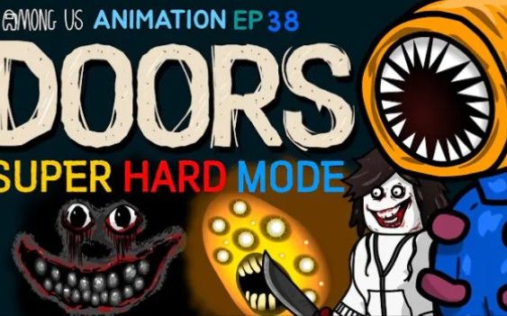 【搬运YouTube】Among us我们之间 vs 门超级硬模式Doors Super Head Mode 动画EP38截图