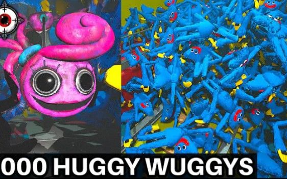 【搬运YouTube】放了1000只huggy 长腿妈咪挡得住吗？截图