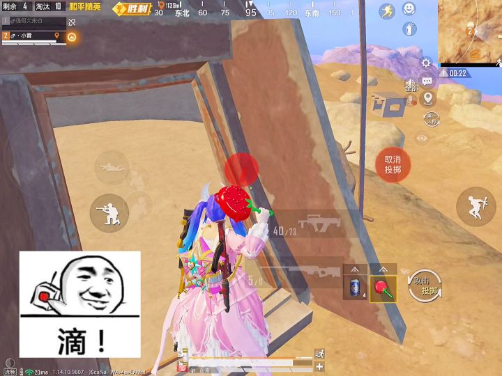 双锅难敌八手#和平精英截图