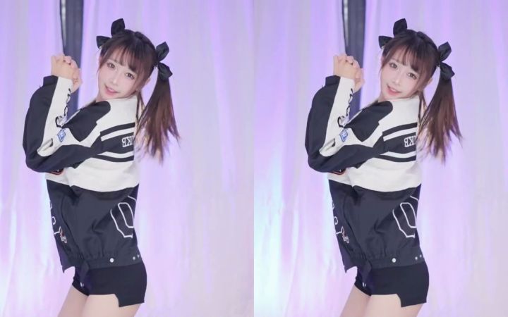 【鱼子酱】《3》黑色常服套装 直播跳舞录屏截图
