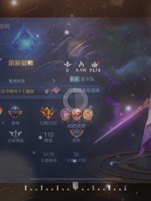 “你只管努力，剩下交给天意。”#王者截图