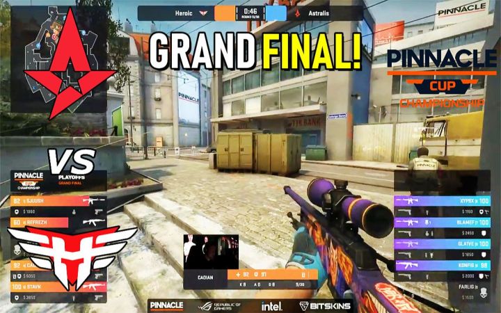 【2022巅峰杯冠军赛】Astralis vs Heroic - 总决赛 BO3高光集锦 l CSGO截图