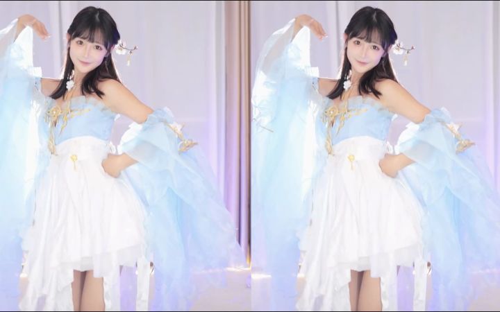 【鱼子酱】《桃花笑》嫦娥仙子版 直播跳舞录屏截图