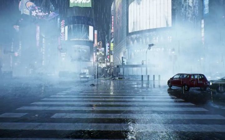 【4K】《幽灵线:东京》4K演示 雨幕逼真细节拉满【游民星空】截图