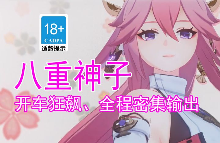 【原神歪传】八重神子开车狂飙、密集输出#新游观察局#截图