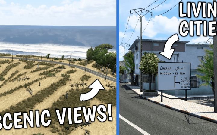 【YouTube】欧卡2mod_马格里布地图v0.2|ETS2 1.44 Maghreb Map | Euro Truck Simulator 2截图