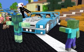 怪物学院1644集丨Squad Catch Robbers赛车挑战丨我的世界动画