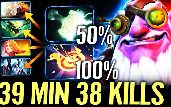 天梯高分局39分钟38杀火枪手,6神装+魔晶VS剑圣【DOTA2】截图