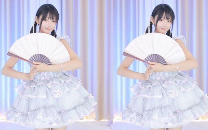 【鱼子酱】《寄明月》常服套装 直播跳舞录屏截图
