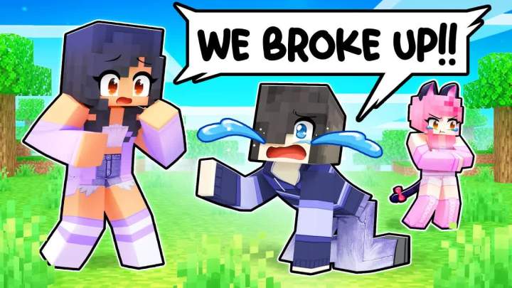 【Aphmau】Zane和KC在《我的世界》里分手了!截图