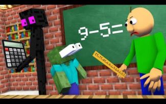 MC怪物学院动画丨BALDI 的基础数学课挑战丨我的世界动画