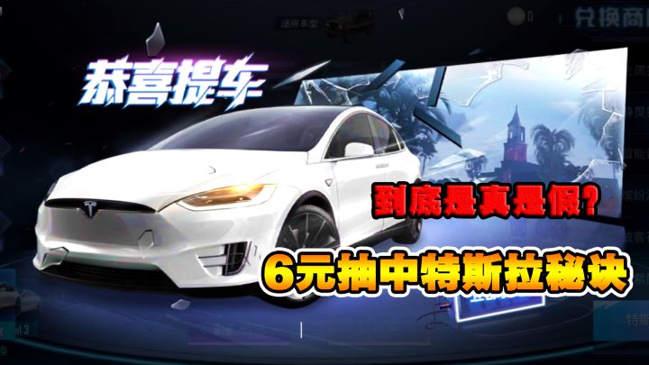 6元钱真能抽中特斯拉?奔奔试水了一下,骂骂咧咧的退出了游戏!截图