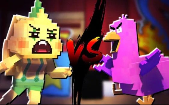 [搬运YouTube]【ghostBlock】opila Vs bunzo bunny but it's Street Fighter丨我的世界动画截图