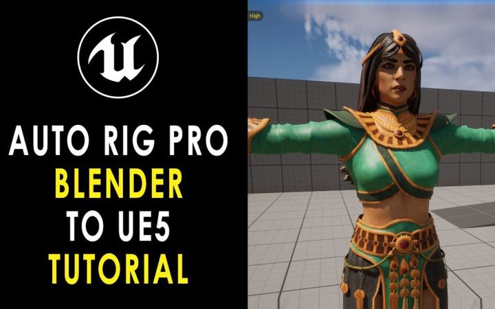 如何使用Auto Rig Pro将您的角色从Blender导入到虚幻引擎截图