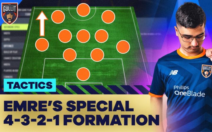 战术控速来!FIFA 23电子欧冠冠军Yilmaz分享自己夺冠的4321战术板!截图