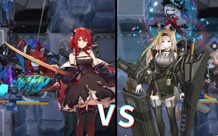 42＆号角伤害对比，过载期间确实挺猛【明日方舟】截图