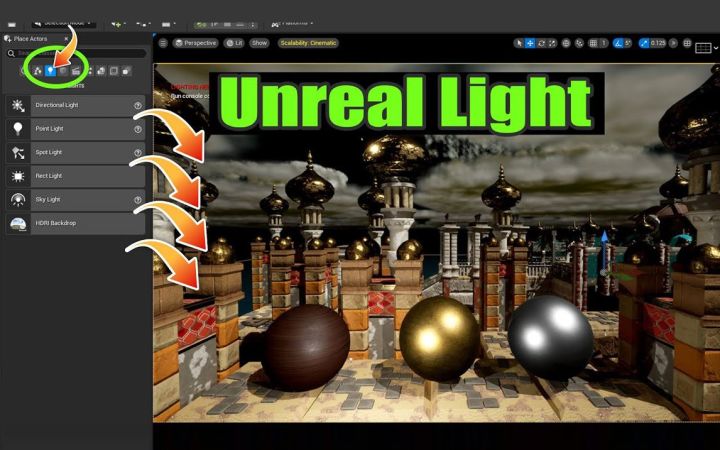 虚幻引擎5中的照明 【UE5初学者教程】截图