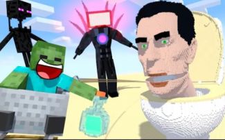 MC怪物学院动画丨帮助马桶人boss厕所丨我的世界动画