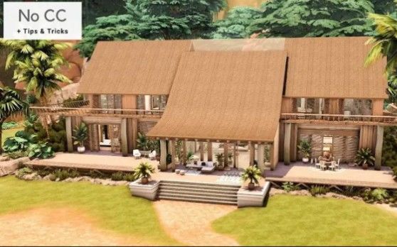 【模拟人生4速建|搬运|附链接|64×64|nocc】Twilight (Breaking Dawn) Honeymoon Villa截图